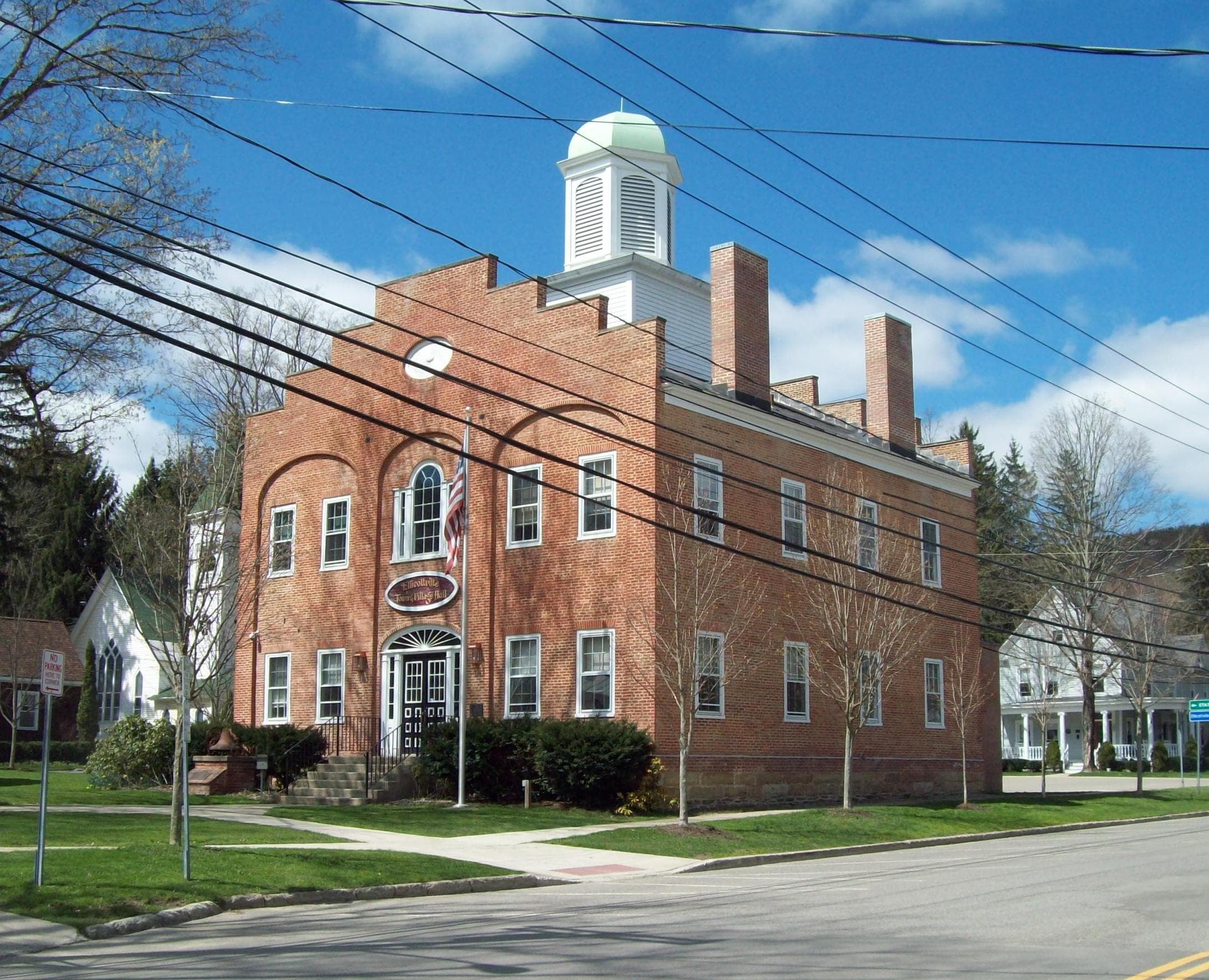 Ellicottville Town Hall, a historic government building in Ellicottville, New York
