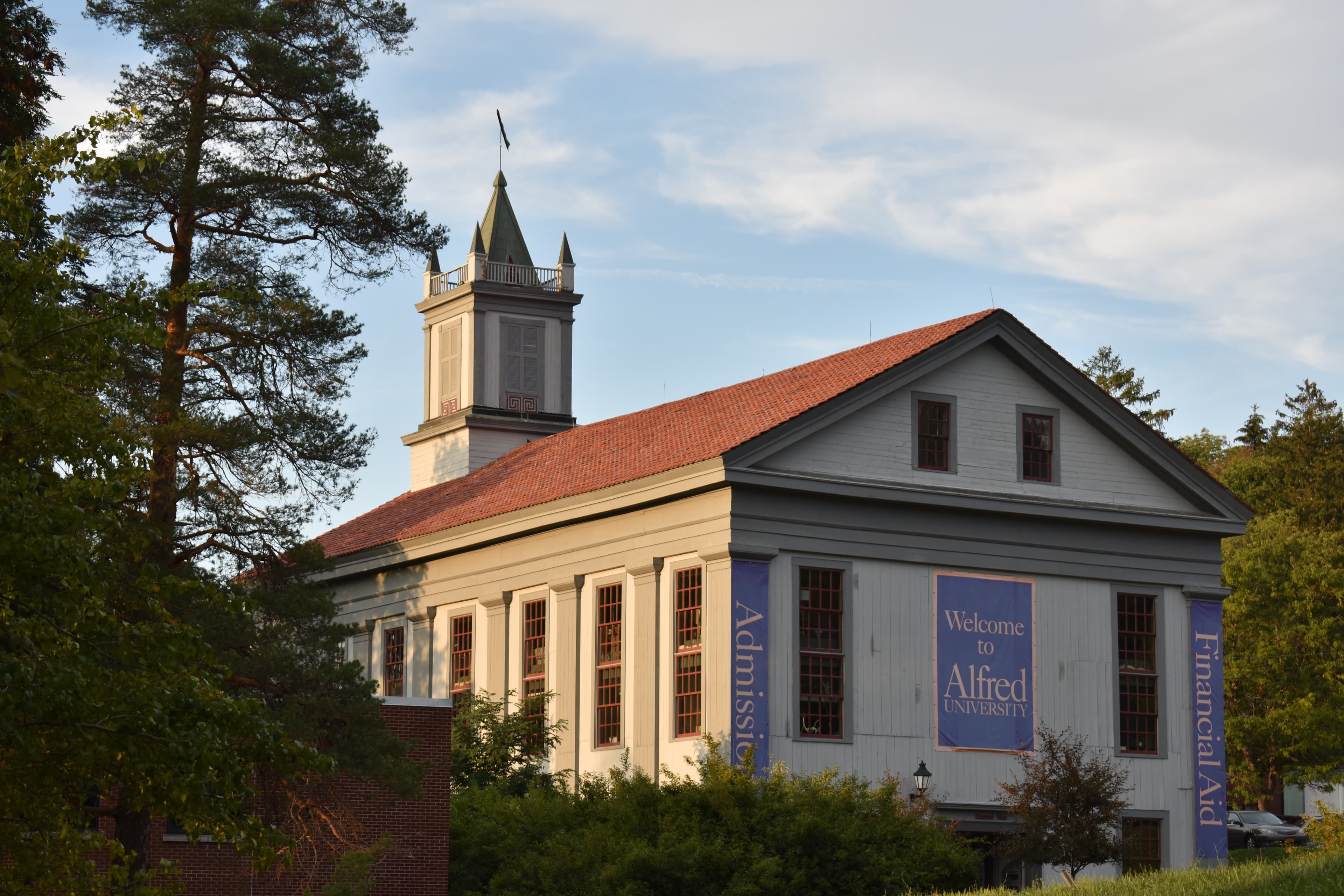 Alumni Hall on the Alfred University campus in Alfred, New York